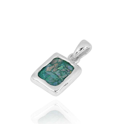Classic Square Roman Glass Pendant